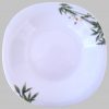 OPAL étkészlet szögletes 19 db. Fehér Orchidea porcelán