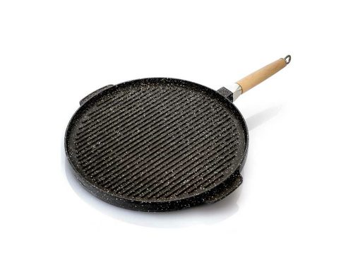 O.M.A.C. kétoldalas grill lap levehető nyéllel 36cm