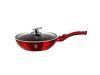 Berlinger Haus  Wok Fedővel 28cm Metallic Line Burgundy Edition