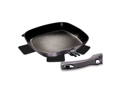 Berlinger Haus  grill serpenyő  levehető nyéllel  28 cm Metallic Line Carbon Pro Edition