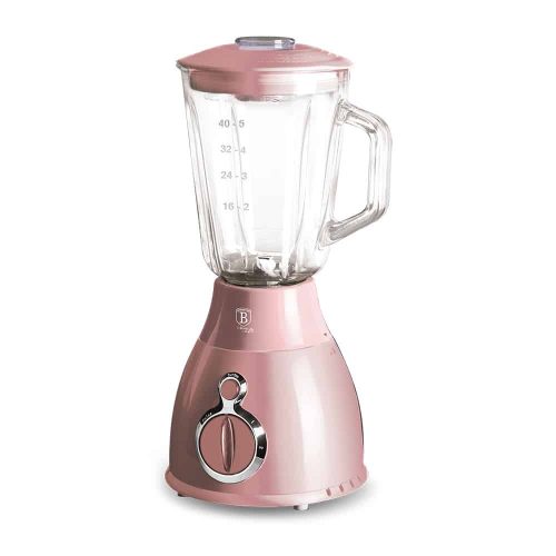 Berlinger Haus turmixgép mércés edzett üvegkancsóval 600W Metallic Line I-Rose Collection